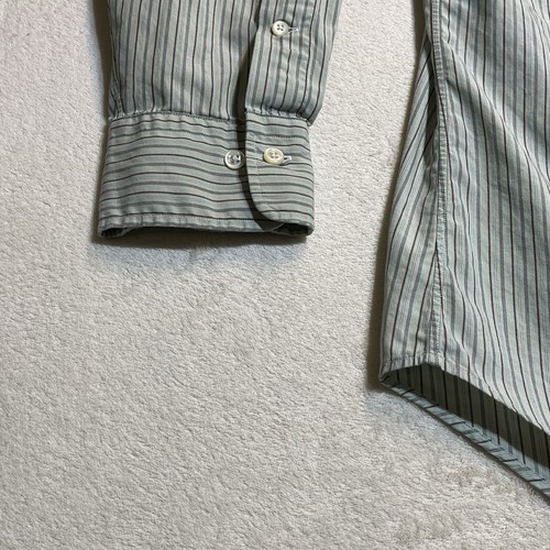 Ralph Lauren Polo Hemd mit Knopfleiste Herren 17 1/2 -34/35 grün weinrot gestreift " - Bild 7 von 10