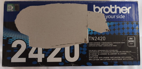 Véritable cartouche de toner noir Brother TN2420 haut rendement paquet unique - OCCASION - Photo 4/5