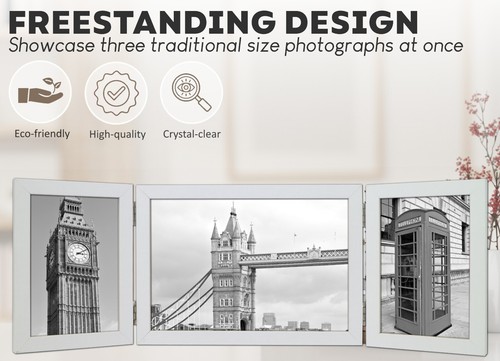 Double 6x4 Photo Frame 4x6 Picture Frame Twin Photo Frames 6" x 4" Triple Frames - Picture 68 of 79