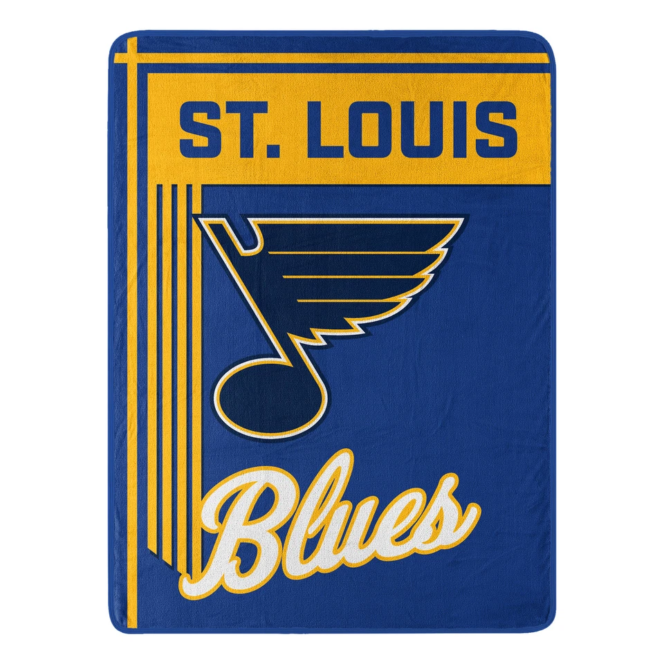 Manta de microfibra con licencia oficial St. Louis Blues 46" x 60" de la NHL Foto 4 de 4