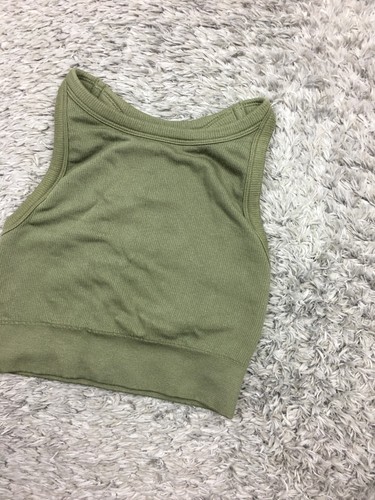 OLD NAVY ACTIVE Seamless Racerback Tank Top Womens Size XS Extra Small Green - Picture 2 of 11