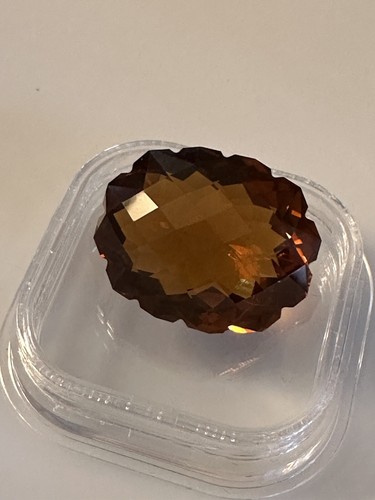 I.F Clean! 29.75ct Cognac Quartz Natural Gemstone - Picture 10 of 24