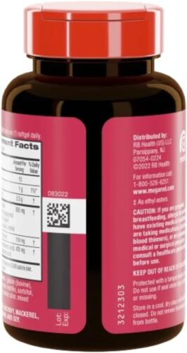 MegaRed 6X Advanced Absorption Omega 3 Fish 800mg (80 Softgels) Exp 6/25 - Picture 4 of 18