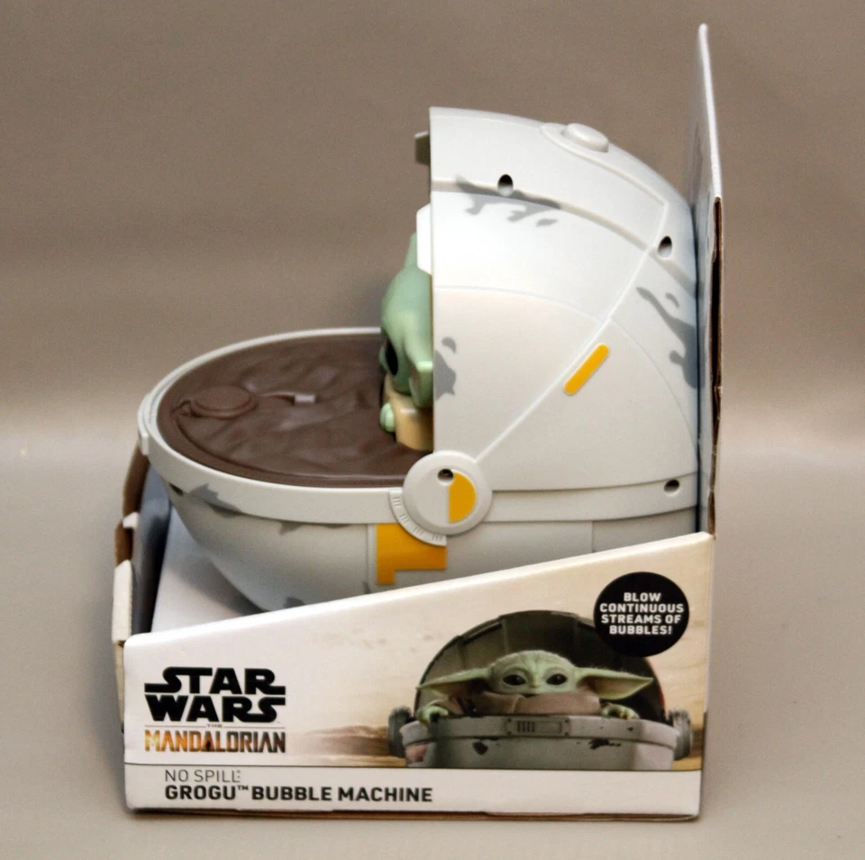 Star Wars The Mandalorian ~ Máquina de burbujas Grogu Baby Yoda ~ ¡Nueva! Foto 2 de 3