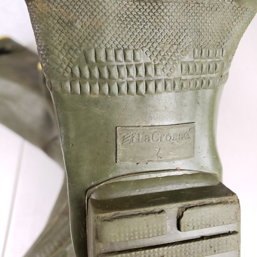 LaCrosse Boots 18 Inch Grange Cleated Size 7 Green Waterproof Outdoor Farm Rain - Picture 7 of 9