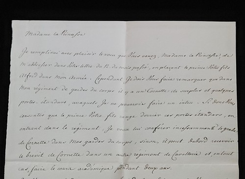 König Friedrich Wilhelm III. signiert königlicher Brief Niedergang Ernennung Prinz Alfred - Bild 5 von 24