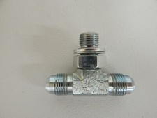 3860-06-06-04, 3/8 Male JIC x 3/8 Male JIC x 1/4 Male BSPP Tee Fitting