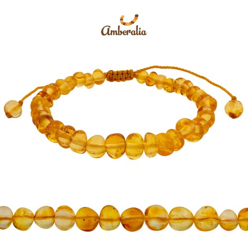 Pulsera ajustable de ámbar báltico polaco para adultos - alivio del dolor - talla única para la mayoría - Imagen 9 de 74