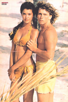 Ein Phoebe Cates und Willie Aames Poster / Das blaue Paradies 1982 80er Sammlung