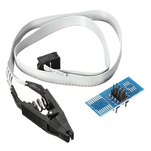 SOIC8 SOP8 Flash Chip IC Test Clips Socket Adpter BIOS/24/25/93 Programmer