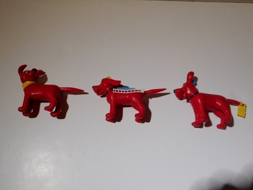 Collectible Scholastic Clifford The Big Red Dog Bendable Buddies Set Of 3 Rare! - Picture 5 of 7