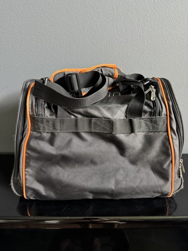 Prince O3 Duffel Bag Black & Orange Several Zip Compartments 19"x12"x10" Tennis - Picture 3 of 7
