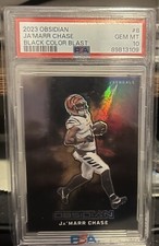 2023 Obsidian Bengals  Ja’marr Chase Black Color Blast PSA 10