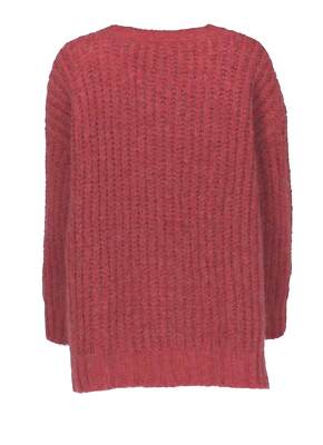 Cos Cashmere Pullover Roter Grobstrick Pullover HERRLICHER Damen