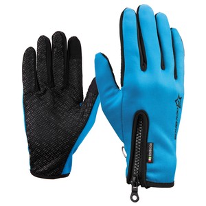 RockBros Winter Outdoor Sports Full Finger Bike Gloves Windproof Thermal Blue