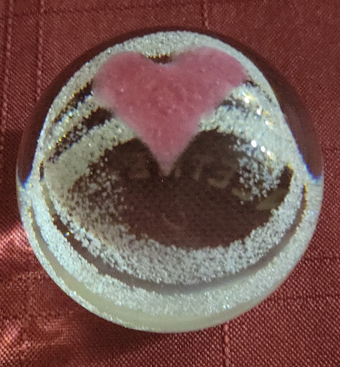 Caithness Scotland Art Glass Paperweight Sweetheart Heart