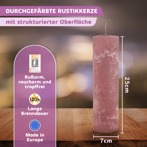 Rustic Stumpenkerze-Rohling - Zur Deko oder zum Basteln - Picture 10 of 16