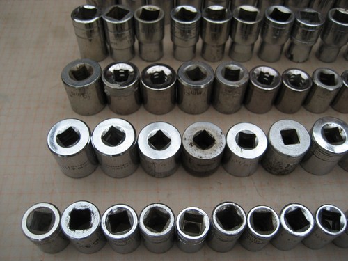 Lote de 100+ enchufes métricos poco profundos MIXTOS 3/8" 1/2" Drive Craftsman S-K 22 mm 7 mm - Imagen 20 de 24