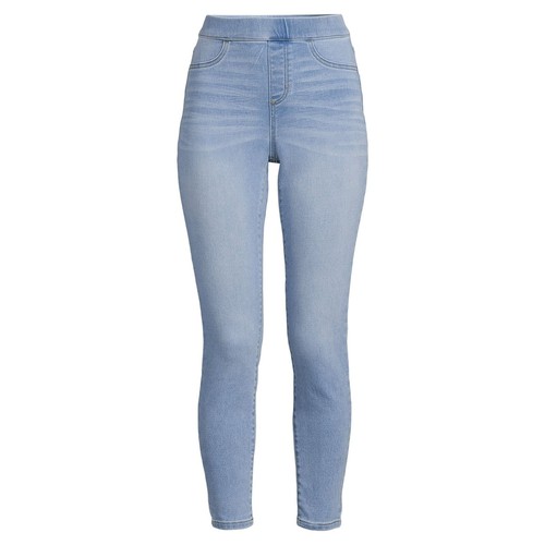 No Boundaries Juniors Pull On Skinny Jeggings Light Wash XXXL (21)