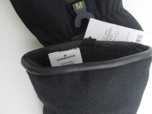 NUEVO CON ETIQUETAS Ralph Lauren NAVIDAD POLO OSO Cuero-Ribete Lana Polar Guantes Medianos - Imagen 9 de 9