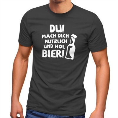 mens t shirt grill you! make yourself useful and get beer! Fun Shirt