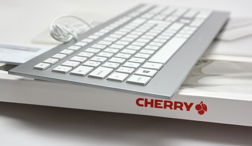 Cherry Very Beautiful Design Keyboard Strait JK-0300 Alunimiumlook Slim USA - Picture 2 of 4