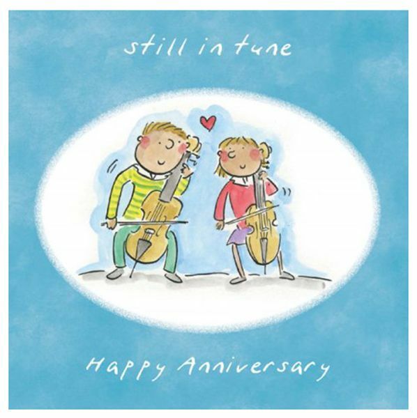 Still In Tune Anniversary Card - Music Gift - Music Themed Anniversary Card
