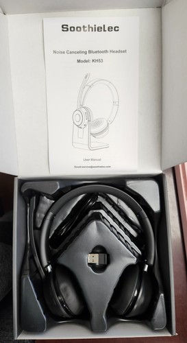 🔥SoothieLec KH53 Wireless Bluetooth Headset w/ Noise Cancelling Mic NO STAND🔥 - Picture 8 of 10