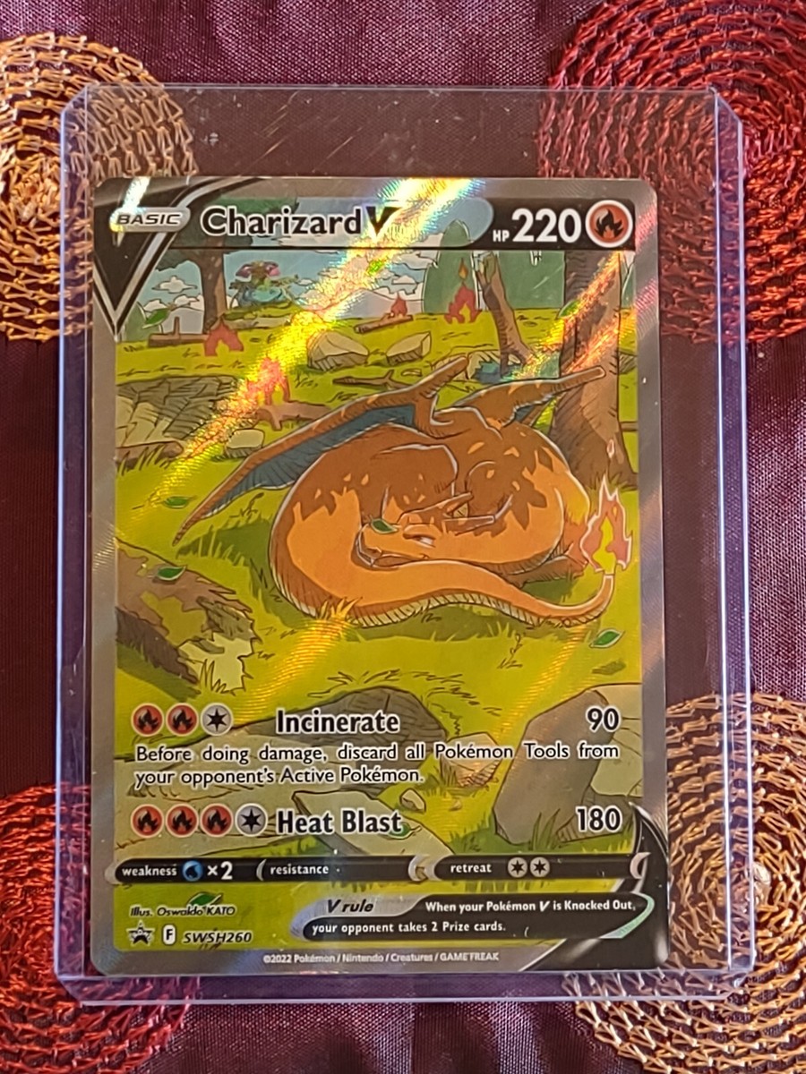 Charizard V SWSH260 Alternate Art Full Art Holo Promo Pokemon Card