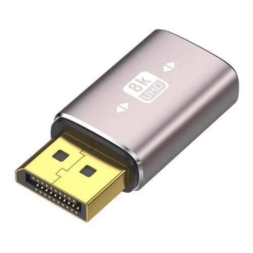 8K DisplayPort 1.4 Adapter 90 Degree Gold Plated Adapter DisplayPort - Picture 24 of 30