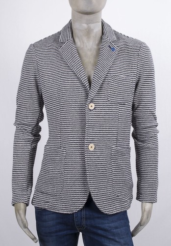 FRED MELLO STRICKJACKE 2 KNÖPFE TASCHEN MIT AUFNÄHER GEFÜTTERT BAUMWOLLE  - Bild 1 von 8