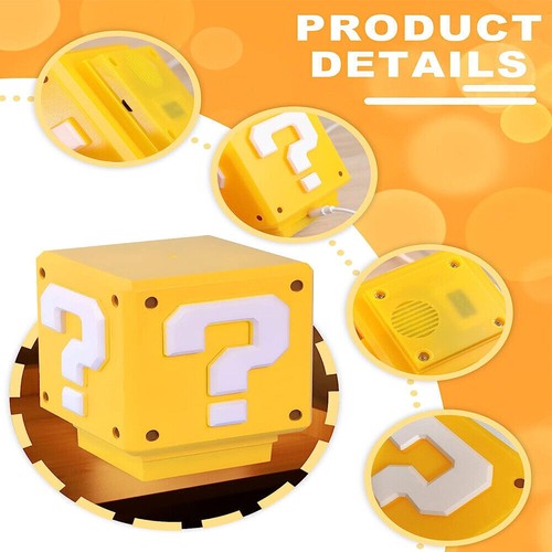 LED Nachtlicht Für SUPER MARIO Dekoration Puzzle Block Lampe Display Spielzeug`* - Bild 8 von 23