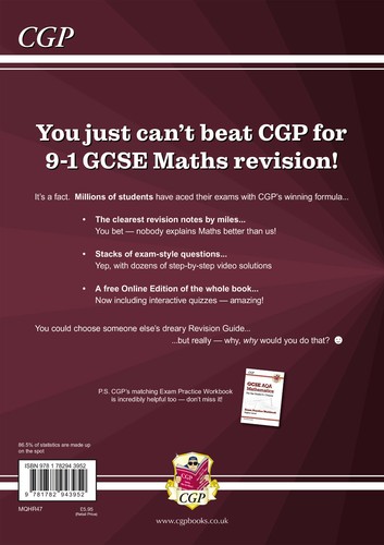 New CGP GCSE Maths AQA Revision Guide 9-1 Higher With Online Edition - Foto 2 di 10