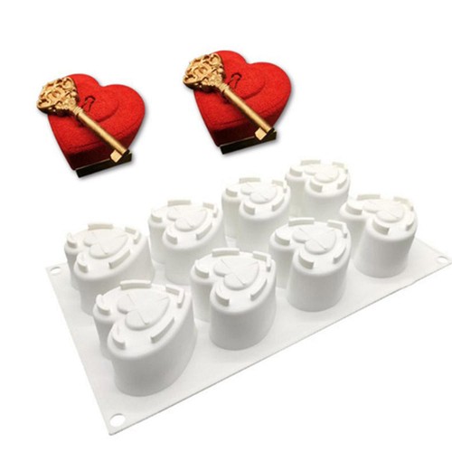 Heart Silicone Mold Mousse Cake Chocolate Ice Mould DIY Craft Soap Candle Mould - Picture 13 of 14