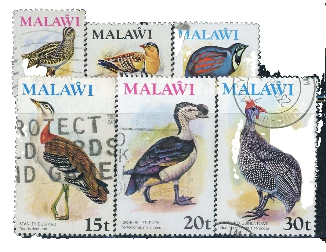 Birds Used Postage Malawian Stamps (1964-Now)