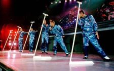 Johnny Gill Ricky Bell Ronnie DeVoe Michael Bivins and Ralph Tres- 1988 Photo