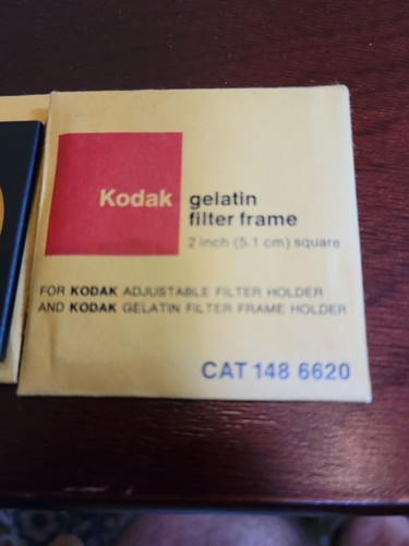 5. 1 cm Filter Frame Kodak Gelatin 2x2 Inch NEW IN BOX Cat 148 6620 - Picture 3 of 3