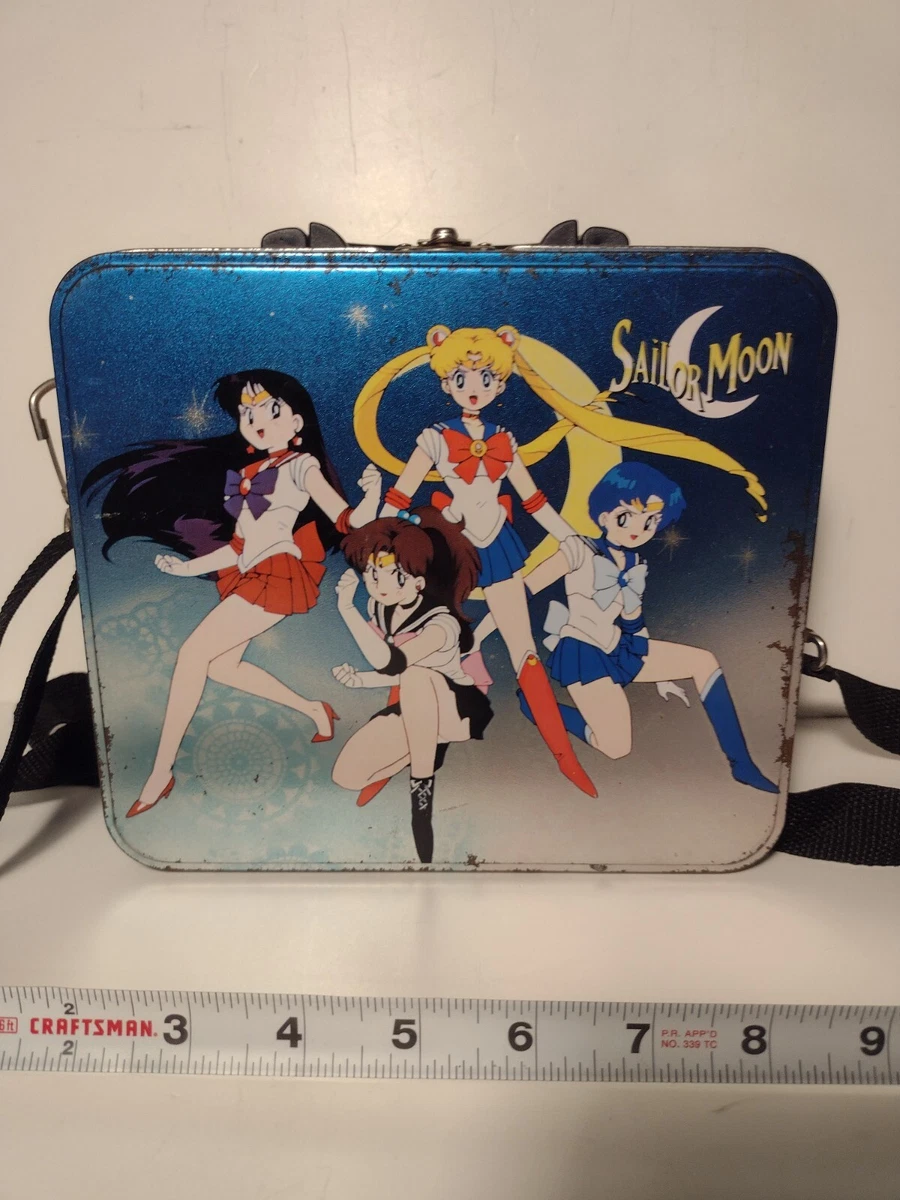 Vintage Sailor Moon Metal Lunch Box (1999) Anime Rare /w Strap !!