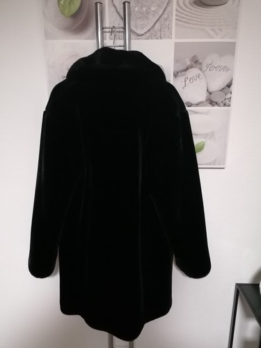 NEW MORRIGAN - sehr schöner Webpelz-Kurzmantel Gr.L (46) in schwarz - neuwertig - Bild 10 von 12