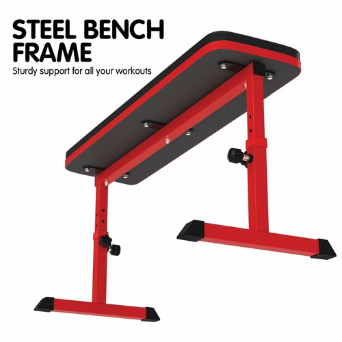 Powertrain Height-Adjustable Exercise Home Gym Flat Weight Bench - Picture 8 of 11