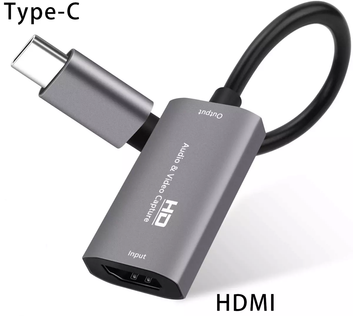 HDMI to USB Converter, Video Capture Streaming Device, USB-3 USB-C