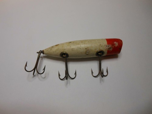 RARE EARLY SOUTH BEND BASS ORENO NO EYES WOOD FISHING LURE - Picture 2 of 5