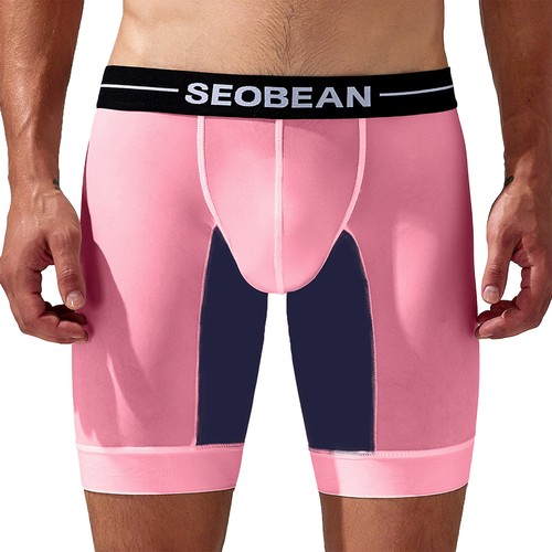 Hombres Pantalones Cortos Gimnasio Pantalones Cortos Entrenamiento Leggings Bolsa Abultada Culturismo Entrenamiento - Imagen 25 de 43