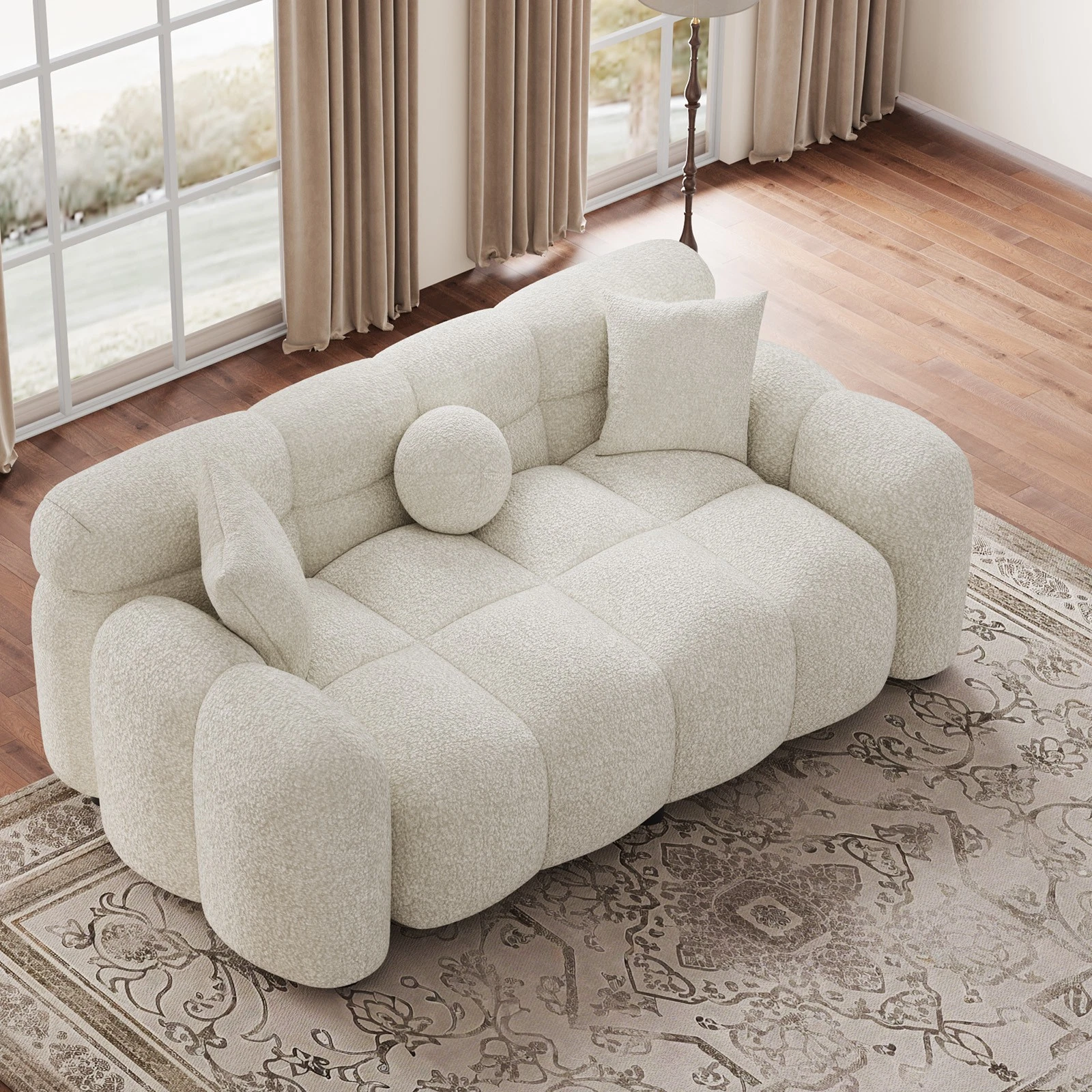 Comfy 65" 2 Seater/87.3" 3 Seater Chenille Cloud Sofa Oversized Deep Seat Couch
Opens in a new windo