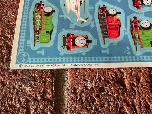 Vintage 2003 Hallmark Thomas the Train and Friends Sticker Sheet New & Unused - Picture 3 of 3