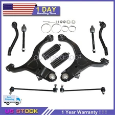 10pc For 11-13 Kia Sorento Suspension Kit Front Control Arm Sway Bar link Boots