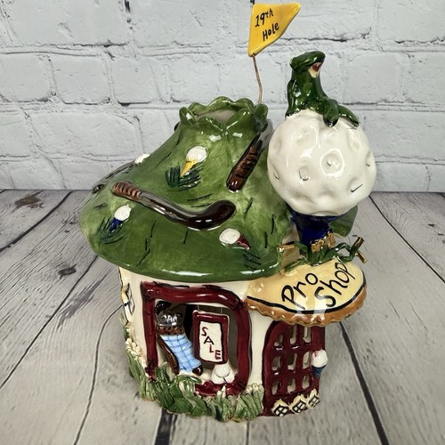 Blue Sky Clayworks 2003 Pro Golf Shop The 19th Hole Heather Goldminc Tea Light - Imagen 3 de 15