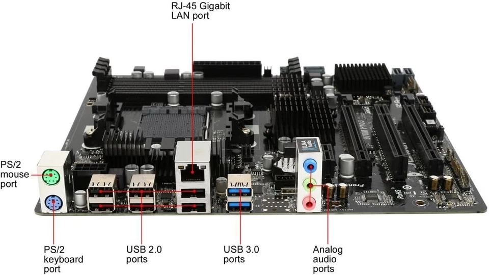 ASRock Micro ATX DDR3 1066 Motherboards 970M PRO3 - Image 3 of 4