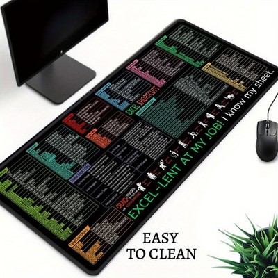 40*90cm 2D Flat, Extra Large XL Mouse Pad & Desk Mat - Non-Slip Rubber Base, Ext
