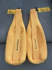 2x Veuve Clicquot Yellow Ice Jacket Cooler Insulated Bottle Sleeve Champagne NEW